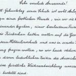 1952 Beginn der Festrede zur 75-Jahr-Feier, gehalten von Prof. Dr. Knüpfer